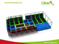 Commercial  Trampolines With Dogeball And Foam Pad